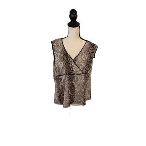 Snakeskin top by Requirement size XL good condition